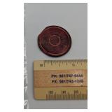 Antique Bone Poker Chip
