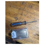 B & D and Assorted Screw Bit Set & Brownell Driver