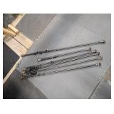 Lot Curtain Rods w/ Hooks 34" to 79" Adjustable