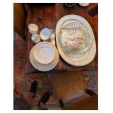 Lot Platters, Plates, Cups, Misc.
