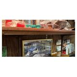 Solid Mahogany Wood Wall Shelf w/ Bracket