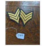 Pair Vietnam U.S. Army Sargent Stripes