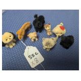 8 Pc. Vintage Miniature German Dogs & Cats