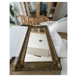 Ornate Mirror Old Wooden Frame