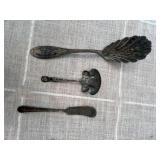 Silver - 2 Spoons, Butter Knife