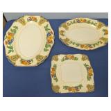 3 Pc. Vintage John Maddock & Sons Platter