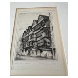 Unframed "Stable Inn" Etching