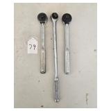 3 Pc. Ratchets Craftsman & Matco