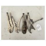 4 Pc. Assorted Vise Grips
