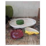 Si Mangio Divided Dish w/ Dip Holder, Misc.