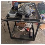 Two Tier Metal Rolling Cart