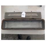 Pair GM Corvette Seven Fin Valve Covers OEM