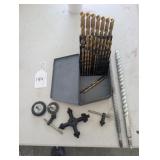 Drill Bits, Assorted Chucks & (2) Wire Wheels