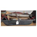 Drain Pan w/ Misc. Classic Car Parts