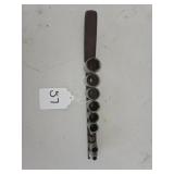 8 Pc. Misc. Craftsman & Snap On 3/8 Drive Socket