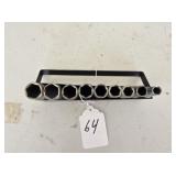 9 Pc. 3/8 Drive Craftsman Metric Deep Socket