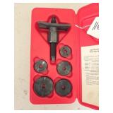 Rear Disc Brake Caliper Tool in Red Plastic Box