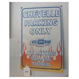 Chevell Parking Only Metal Sign