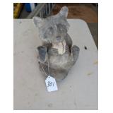 Raccoon Outdoor Yard Ornament Cement