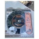 14' Ridgid Diamond Saw Blade New Aluminum