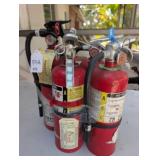 4 Pc. Fire Extinguishers