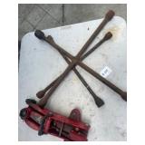 (2) Heavy Duty 4 Way & (1) Floor Jack