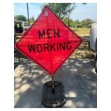 Men Working Sign Collapsible