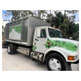 1999 international 4700, aluminum chipper dump