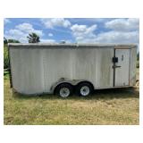 7x18 Suncoast enclosed lawn trailer