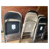 11 Pc. Folding chairs & (6) 5' Round Tables