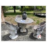 Vintage European Table & 3 Chairs