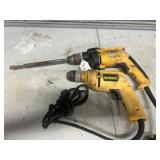 (2) Dewalt 3/8 Drills Electric Working Condition
