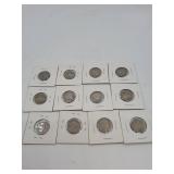 12 Buffalo Nickels