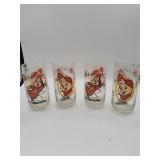 Chipmunks Glasses Set of 4
