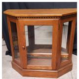 Glass Door Corner Cabinet