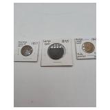 1857, 1845, 1860 U.S. Coins