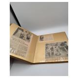 Leather Photo Album with Clippings