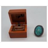 Turquoise Ring with Box