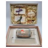 Silverplate Brush, Comb, and Soap Set