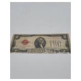 1928G $2 Large Red Seal Note