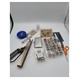 Sewing Tools with Thread and Scissors