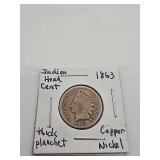 1863 Indian Head Cent Coin
