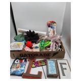 Craft Supplies with Clue Board Game