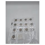 13 Liberty Nickels 1883-1912