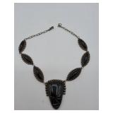 Sterling Silver Onyx Necklace