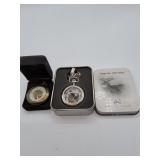 Two Pocket Watches With Cases