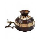 Stained glass hanging lamp shade