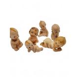 Lefton and Inarco bisque baby figurines