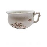 Johnson Bros chamber pot with floral pattern