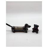 Oneida Crystal Bear and Japan Dachshund Pen Holder